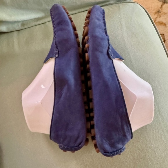 Cole Haan Hanneli Driver II Blue Suede Loafers SZ 8 - Picture 5 of 8